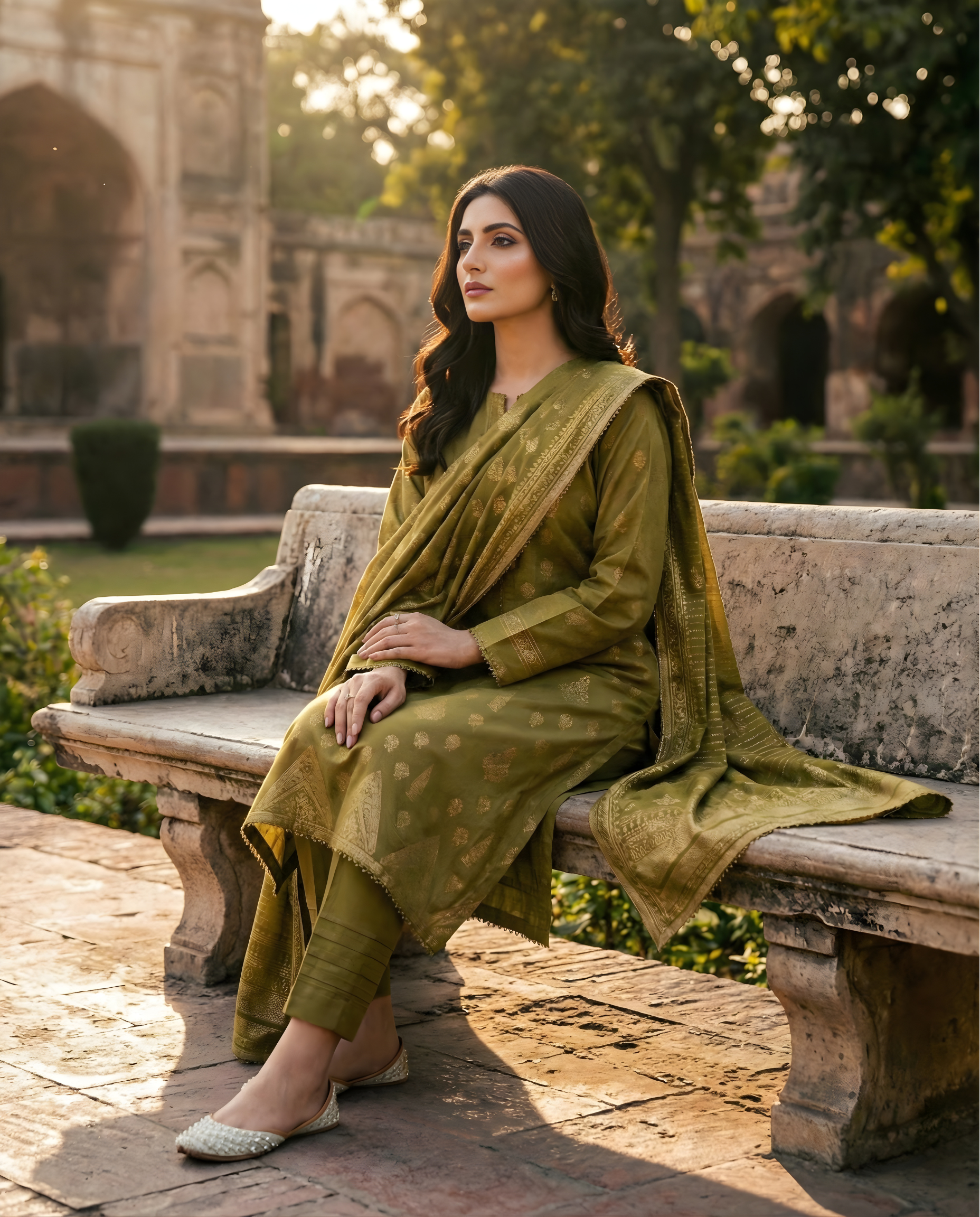 SAYA BROSHA LAWN STITCHED