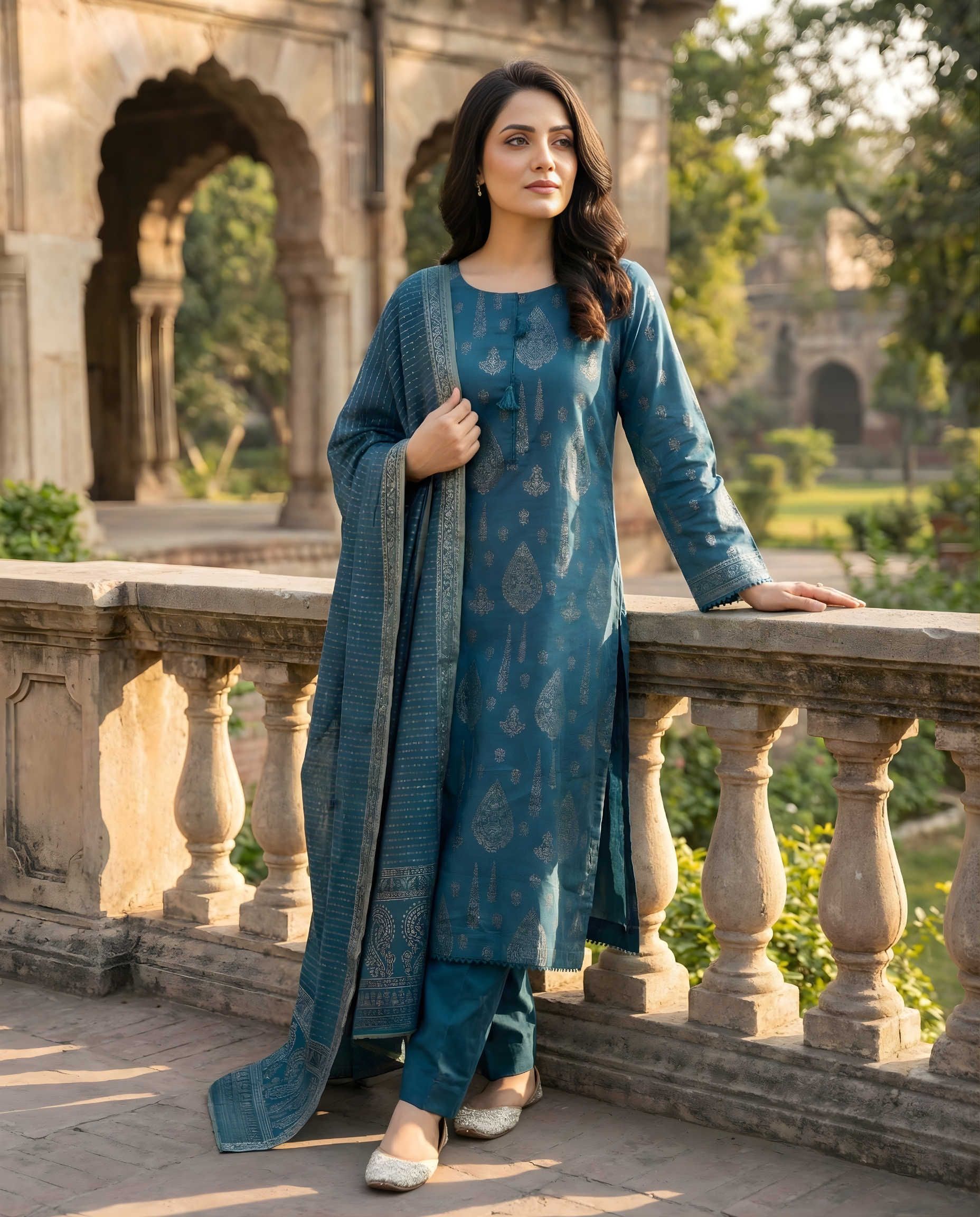 SAYA BROSHA LAWN STITCHED