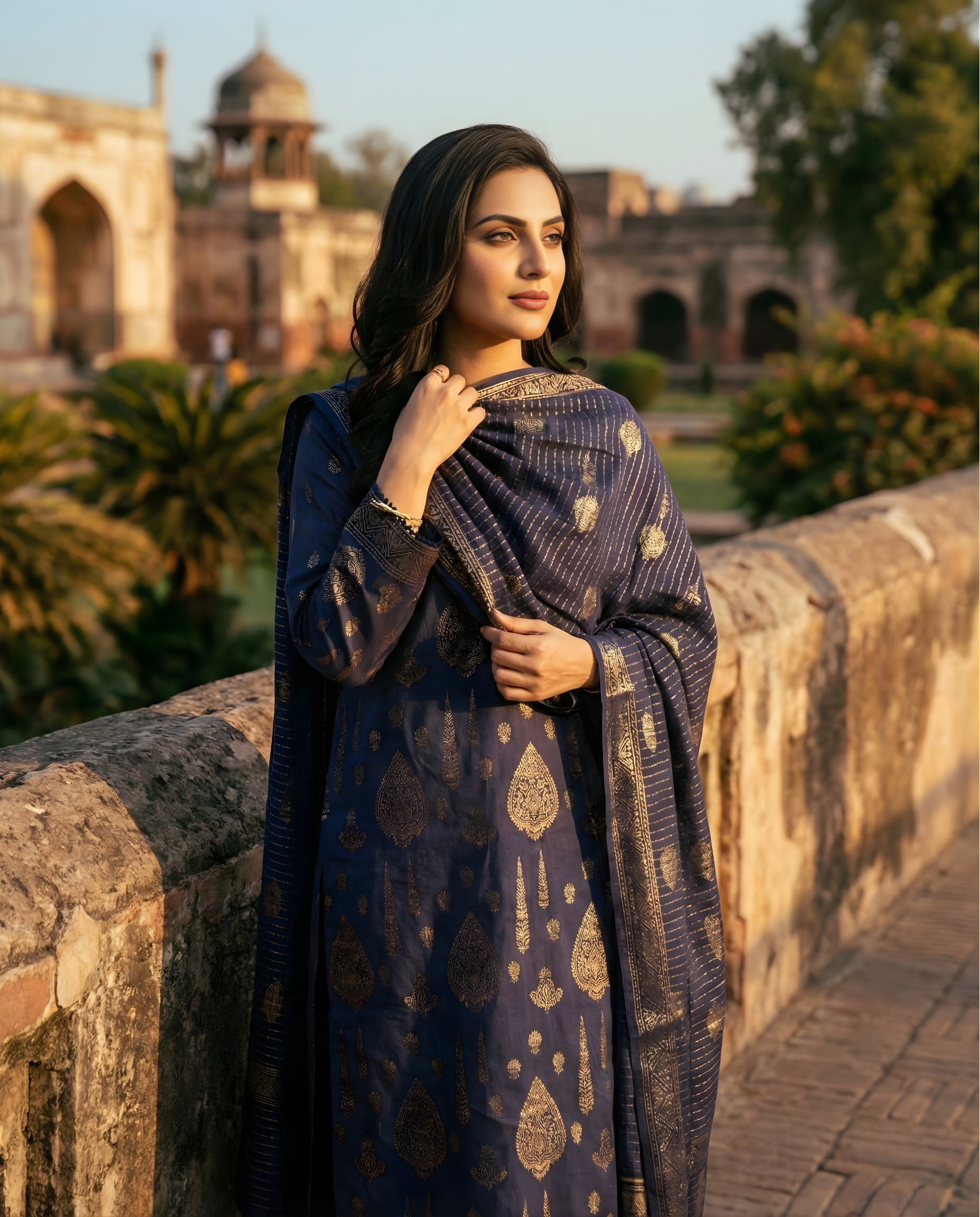 SAYA BROSHA LAWN STITCHED