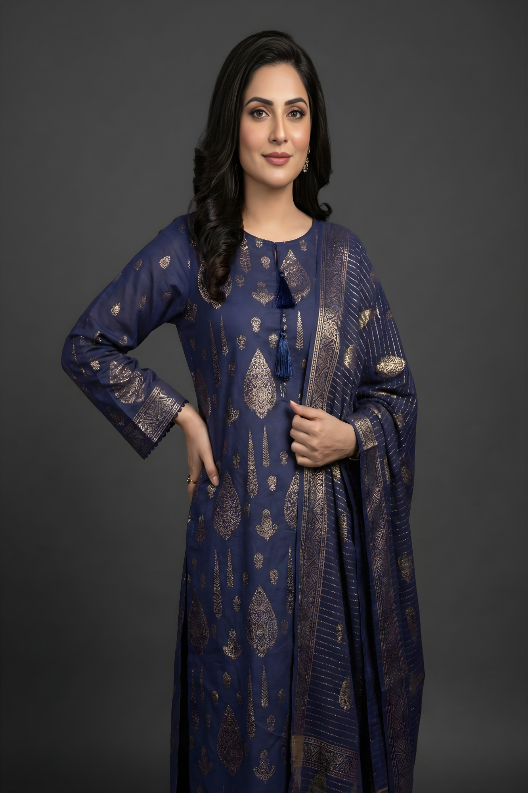 SAYA BROSHA LAWN STITCHED