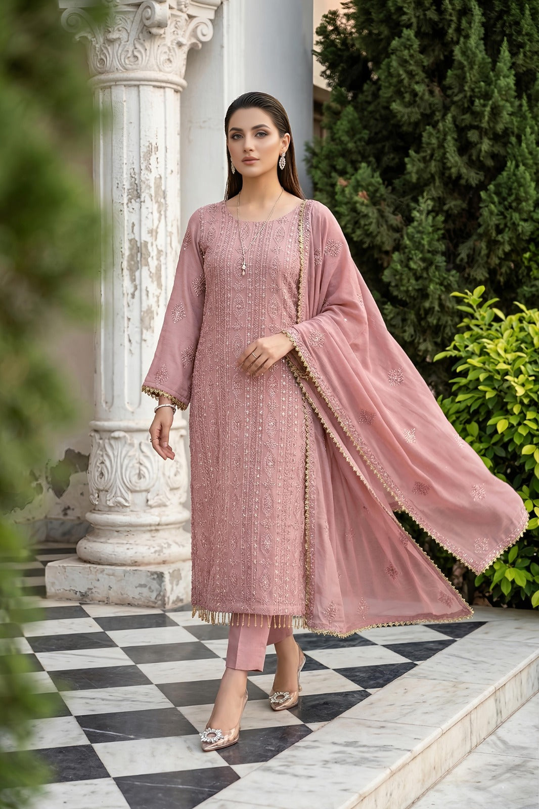 3PC Rashmi Party Wear Stitched Suit