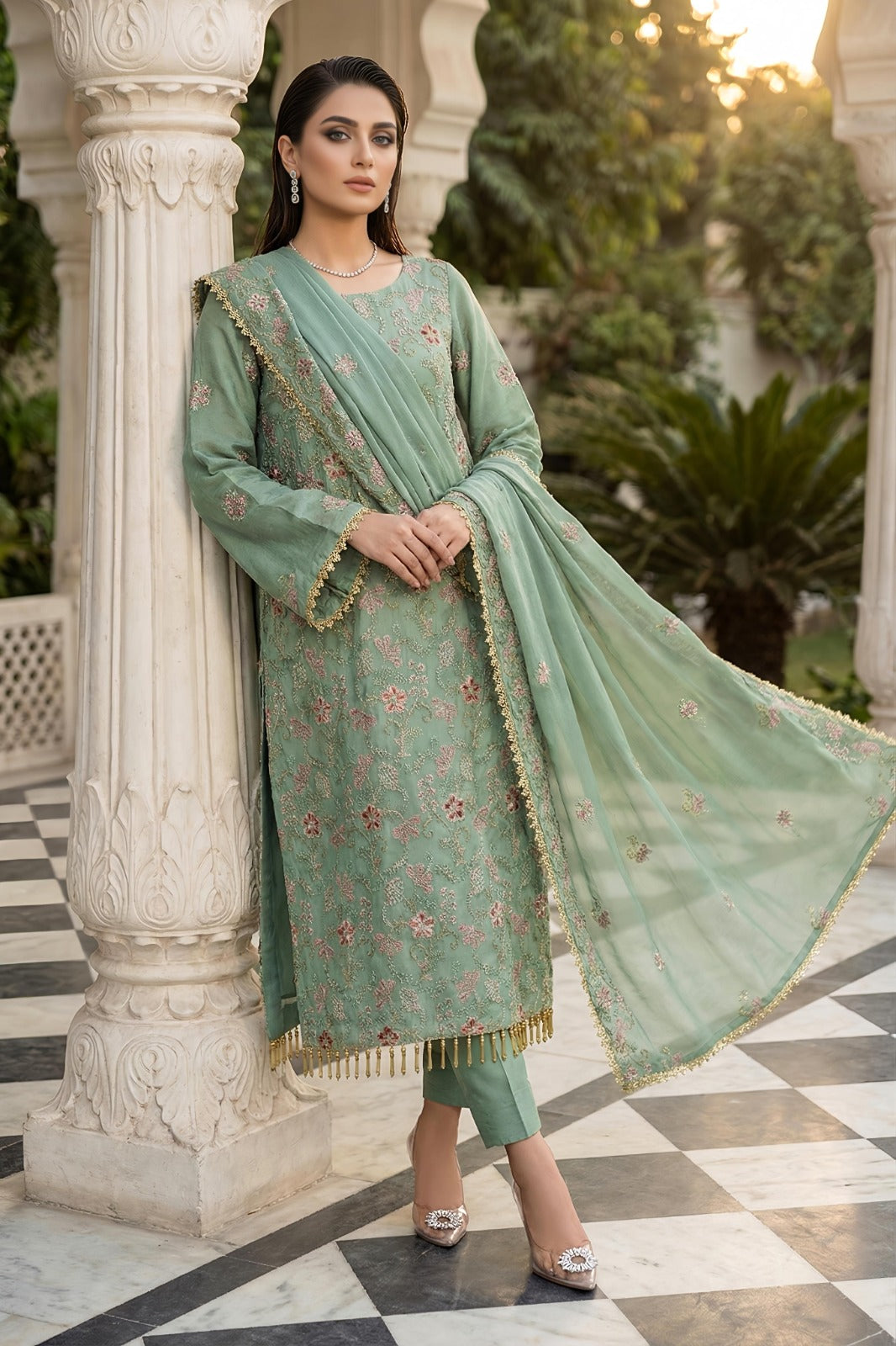 3PC Rashmi Party Wear Stitched Suit