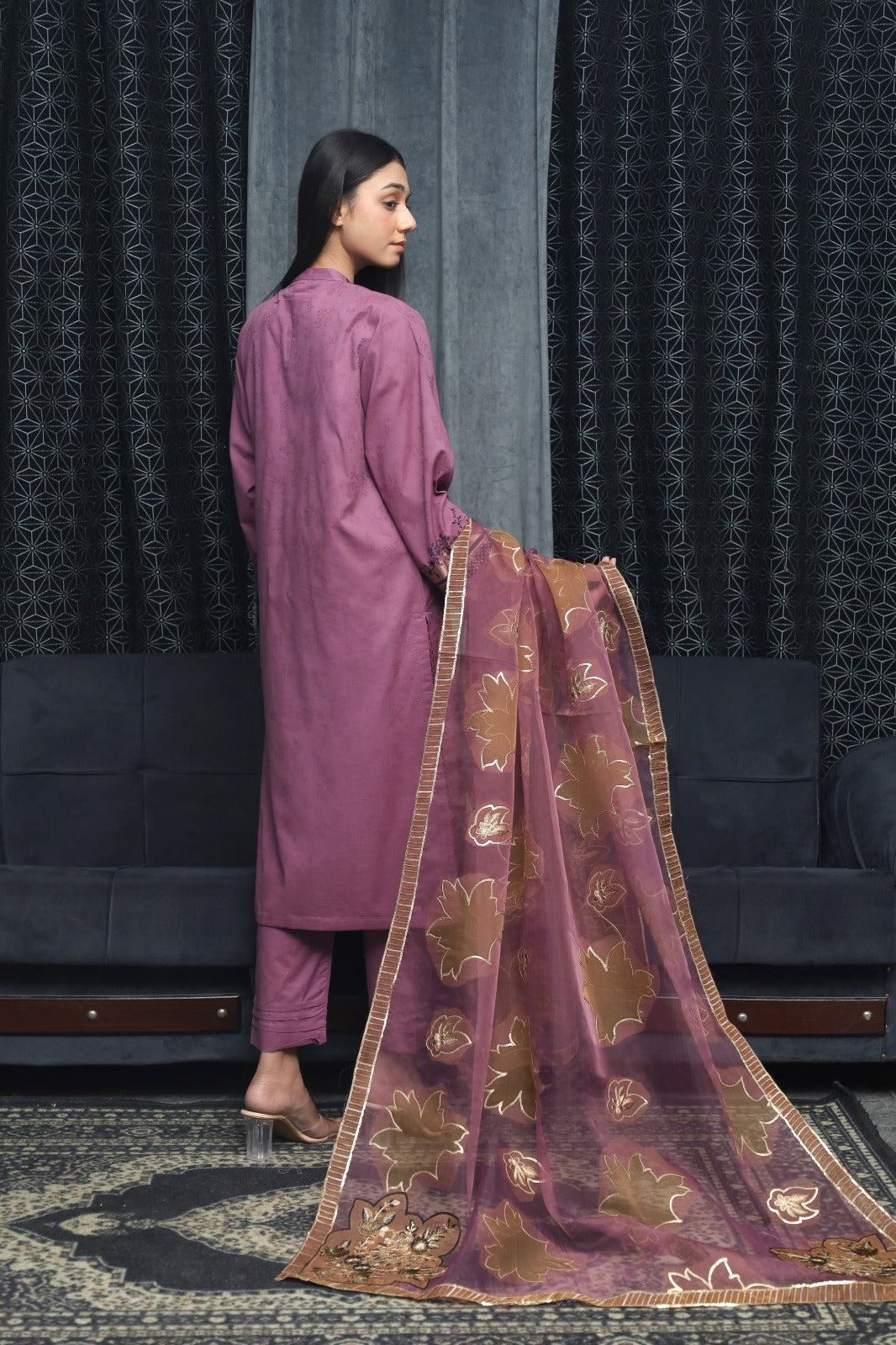 SAYA BROSHA LAWN STITCHED