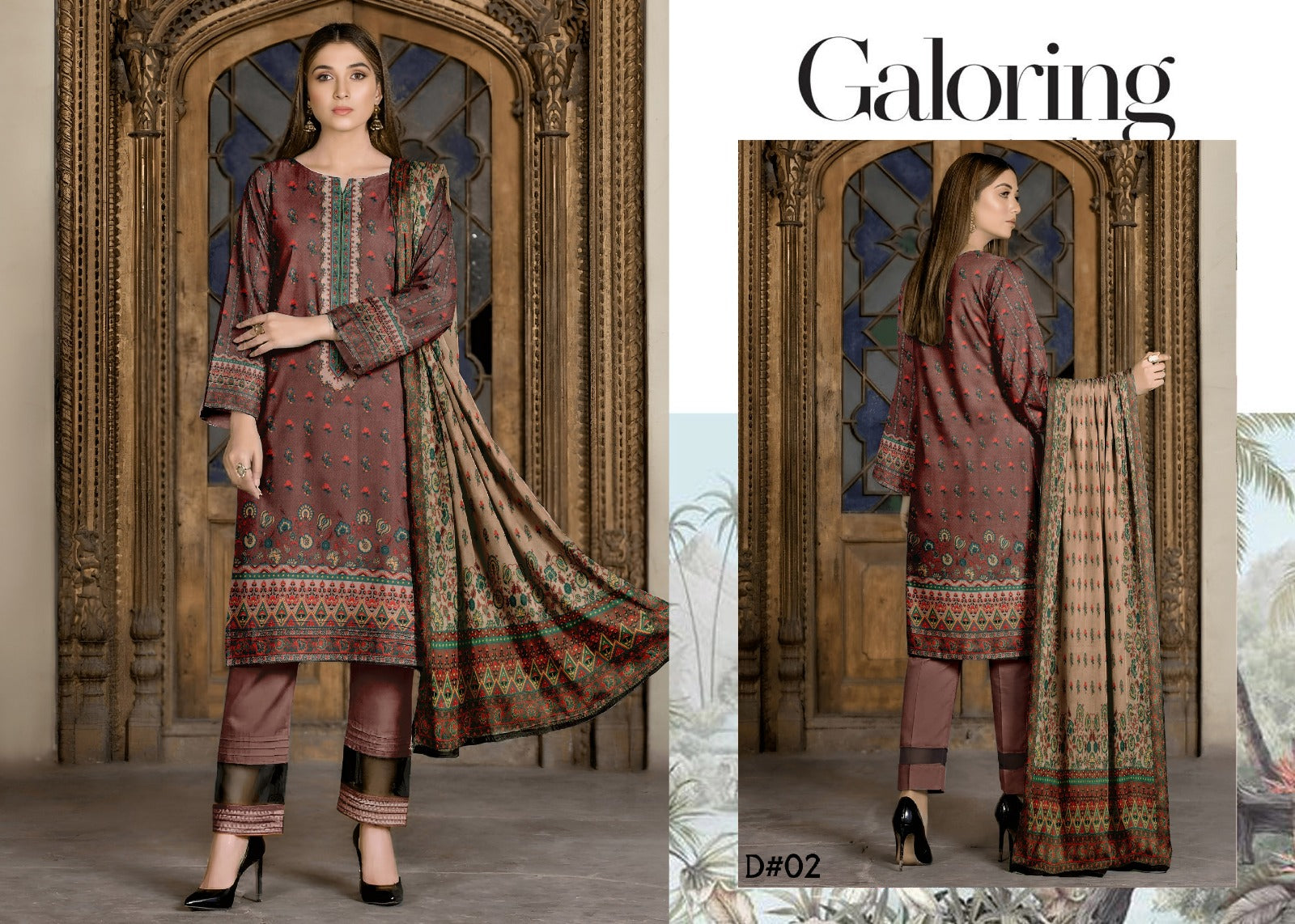 3PC Printed Lawn Suit
