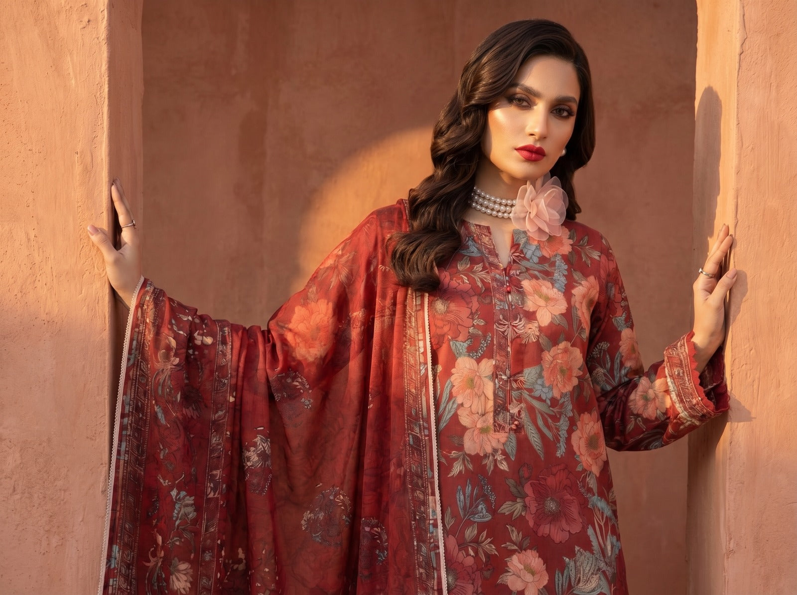 3PC Crystal Lawn