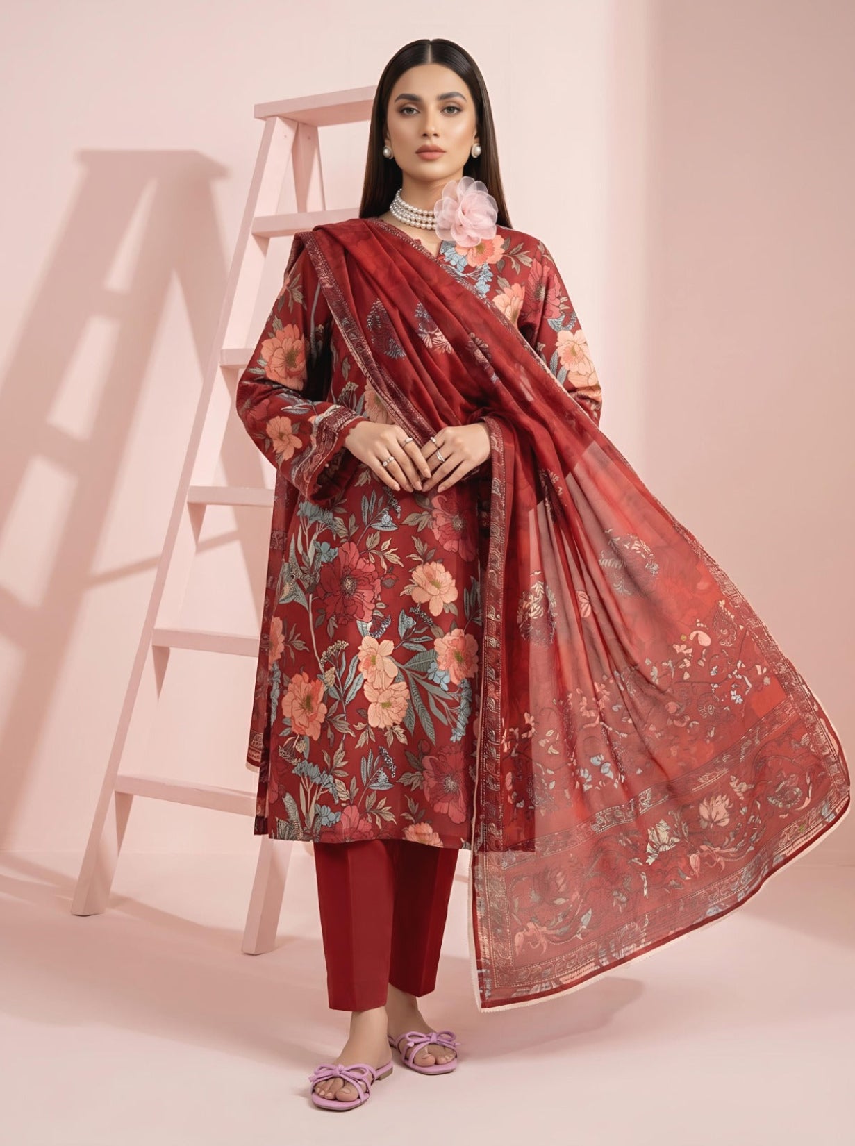 3PC Crystal Lawn