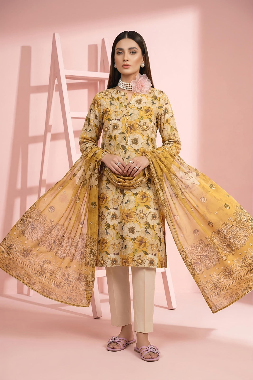 3PC Crystal Lawn