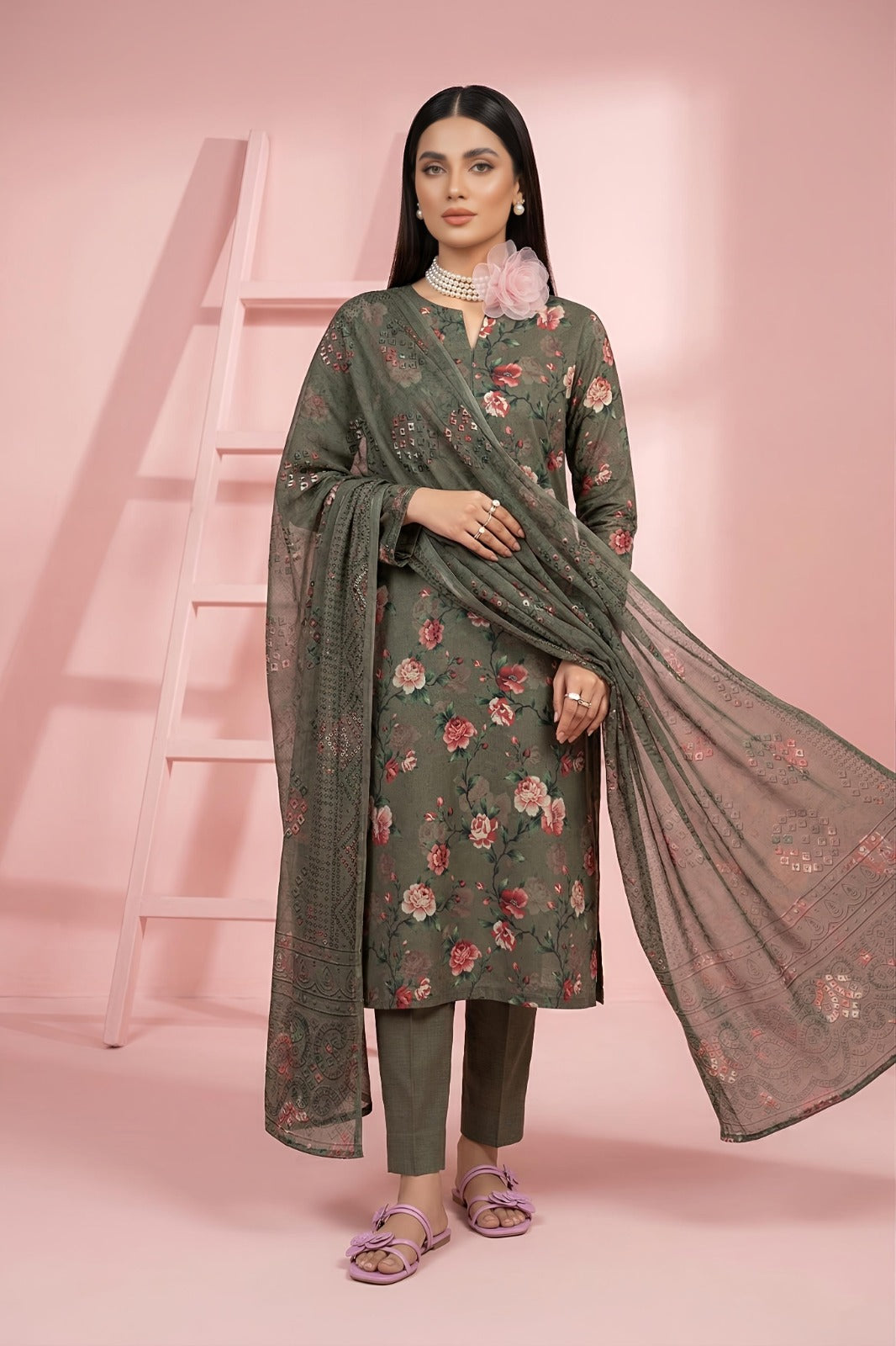 3PC Crystal Lawn