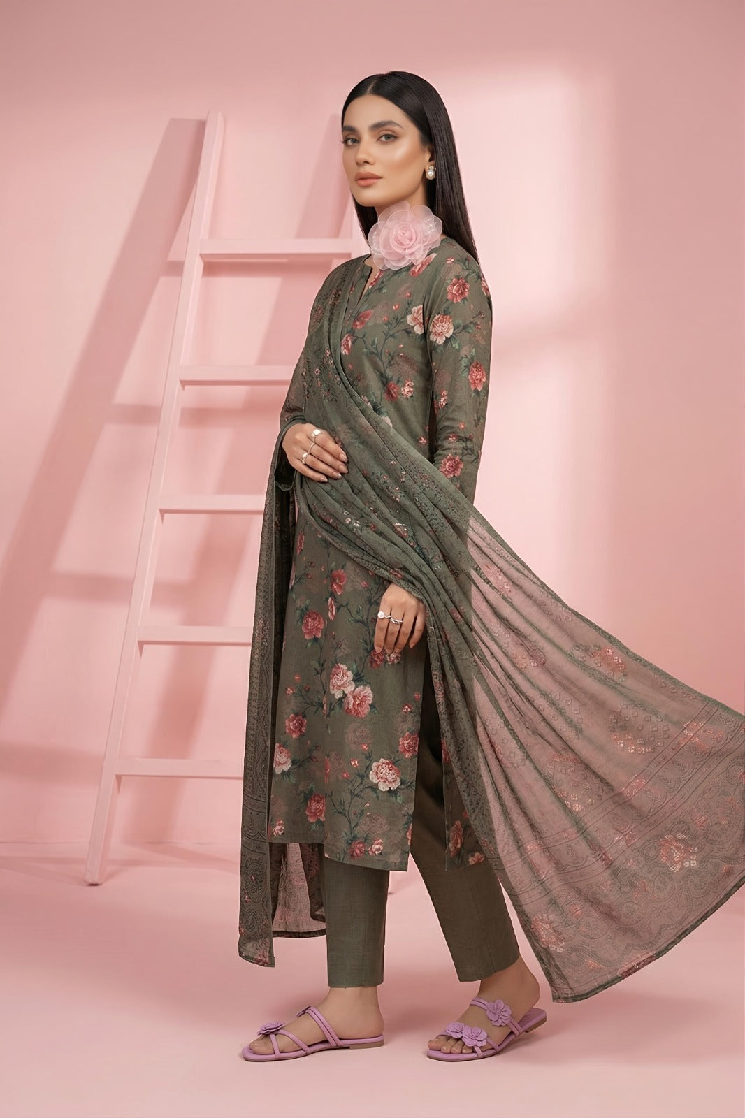 3PC Crystal Lawn