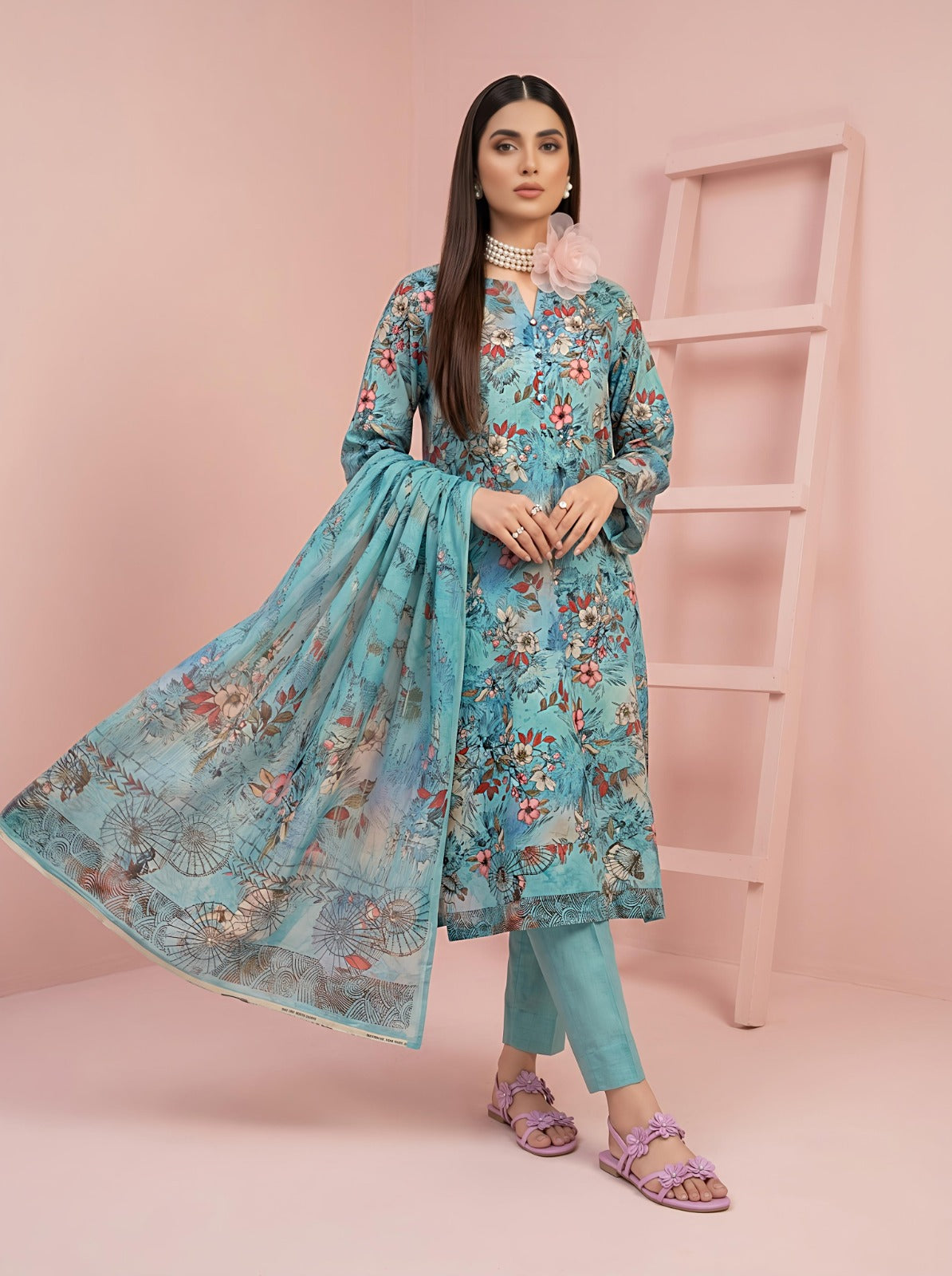 3PC Crystal Lawn