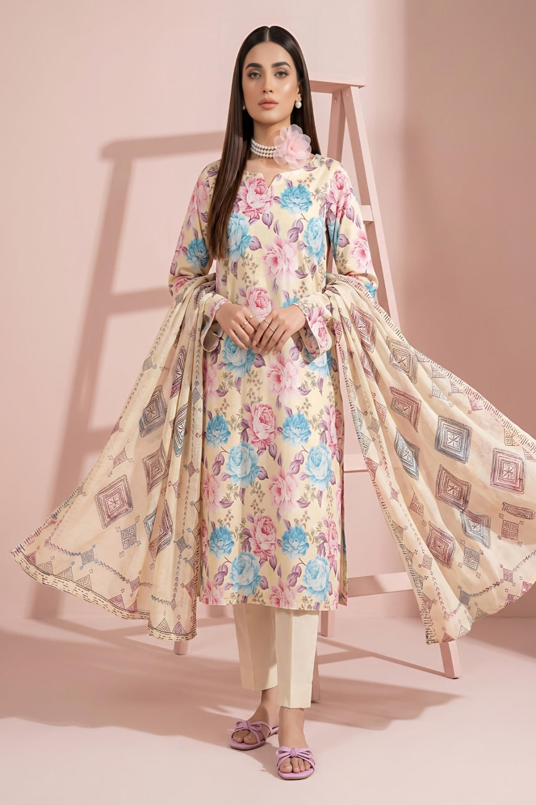 3PC Crystal Lawn