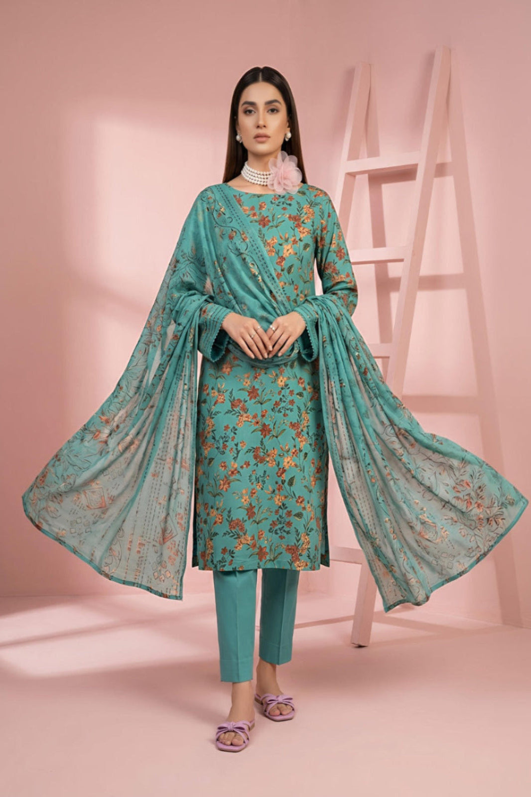 3PC Crystal Lawn