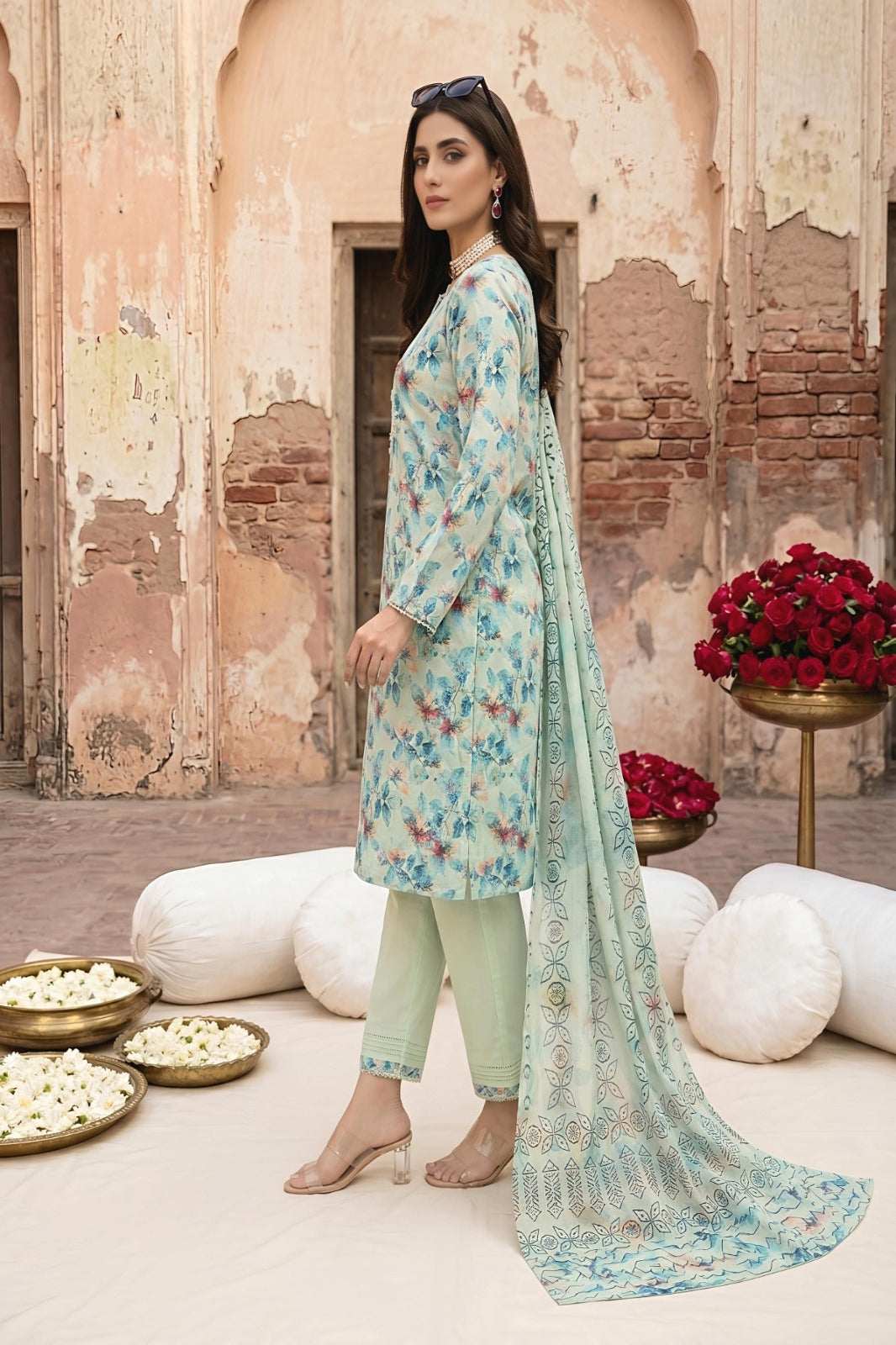 3PC Crystal Lawn