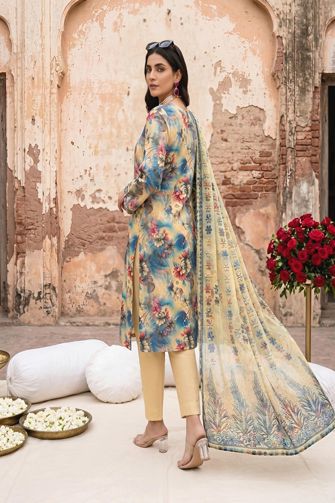 3PC Crystal Lawn