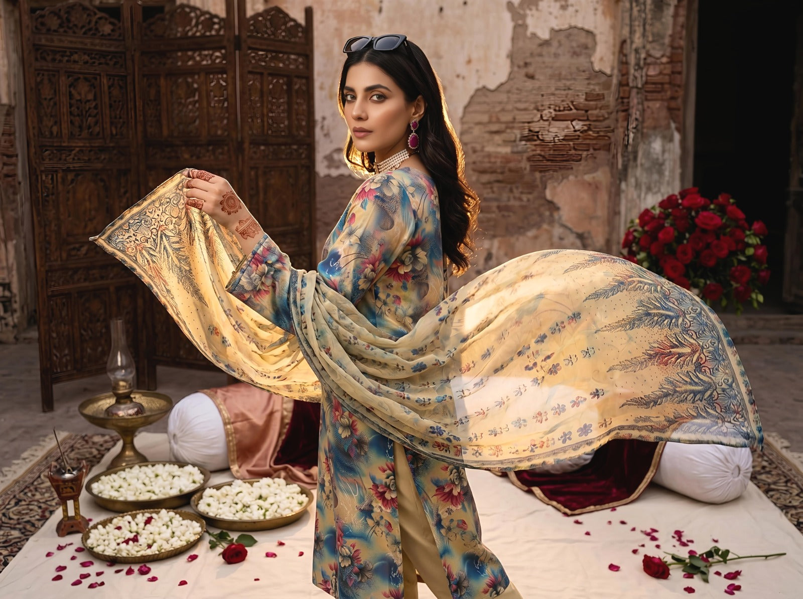 3PC Crystal Lawn