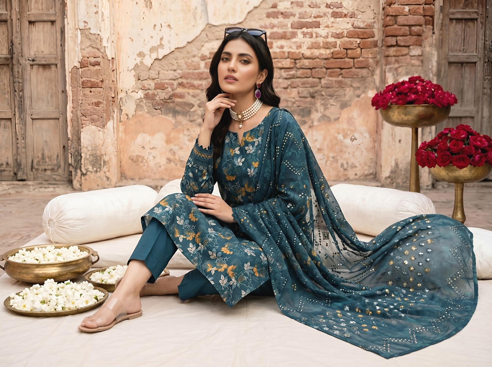 3PC Crystal Lawn
