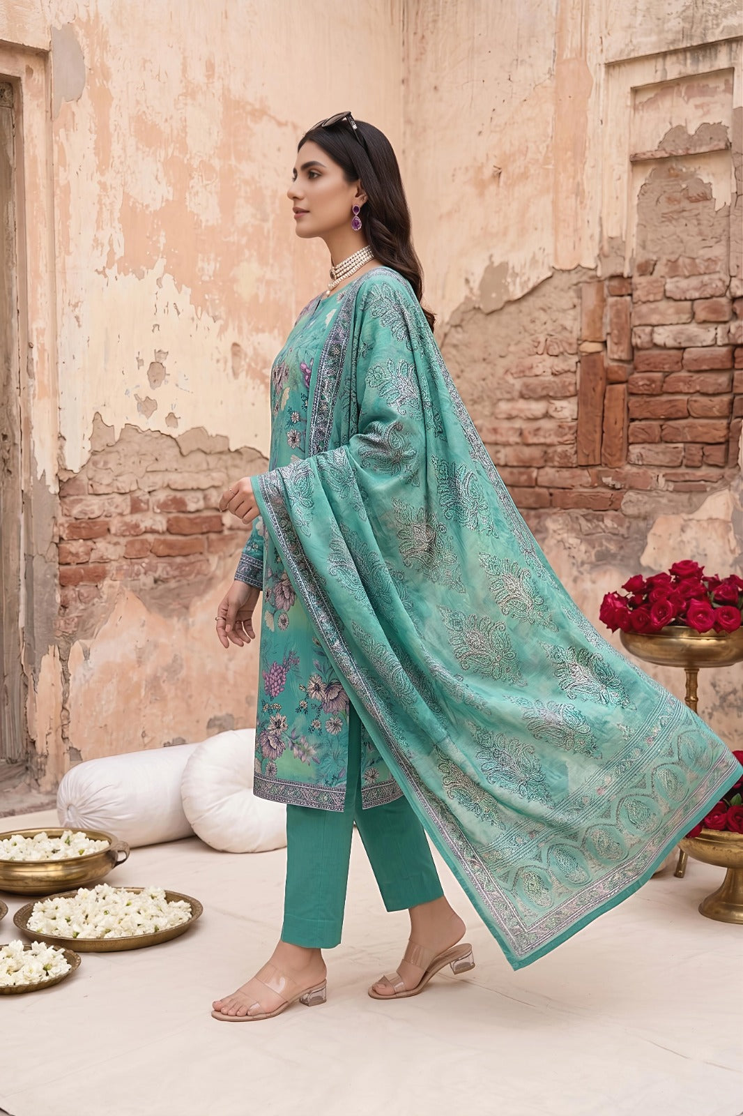 3PC Crystal Lawn