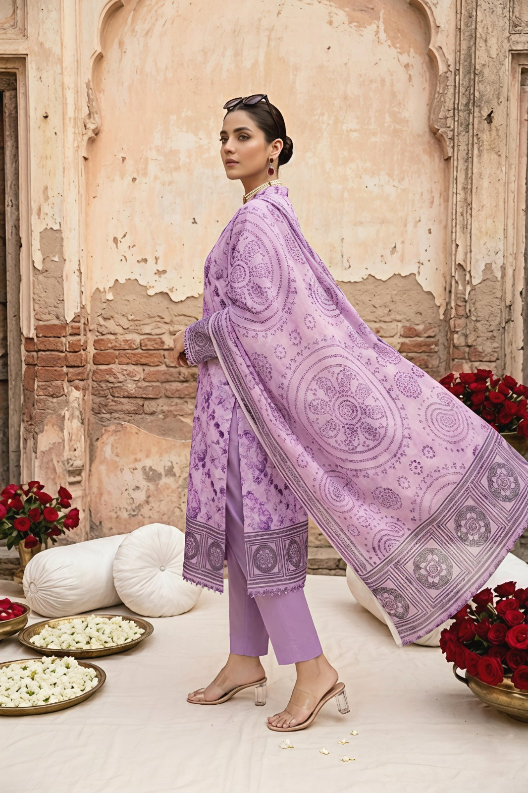 3PC Crystal Lawn