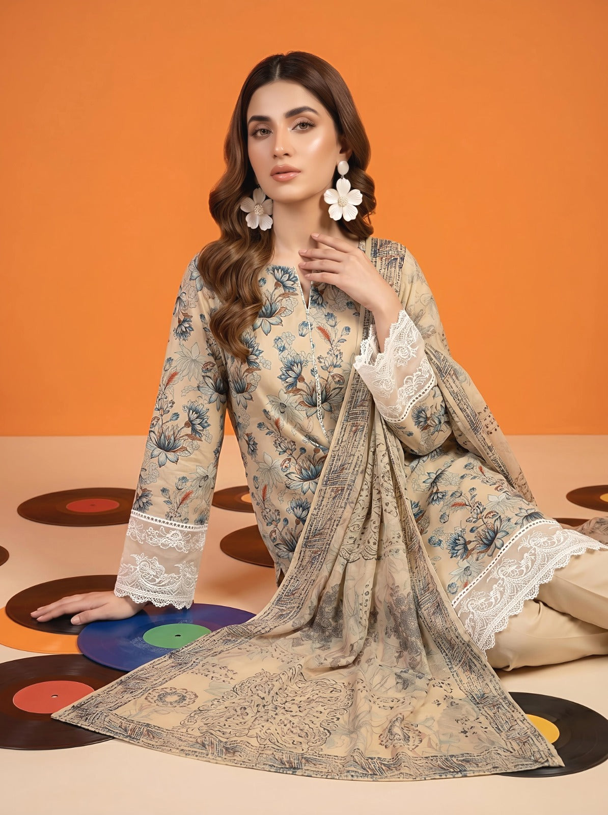 3PC Crystal Lawn