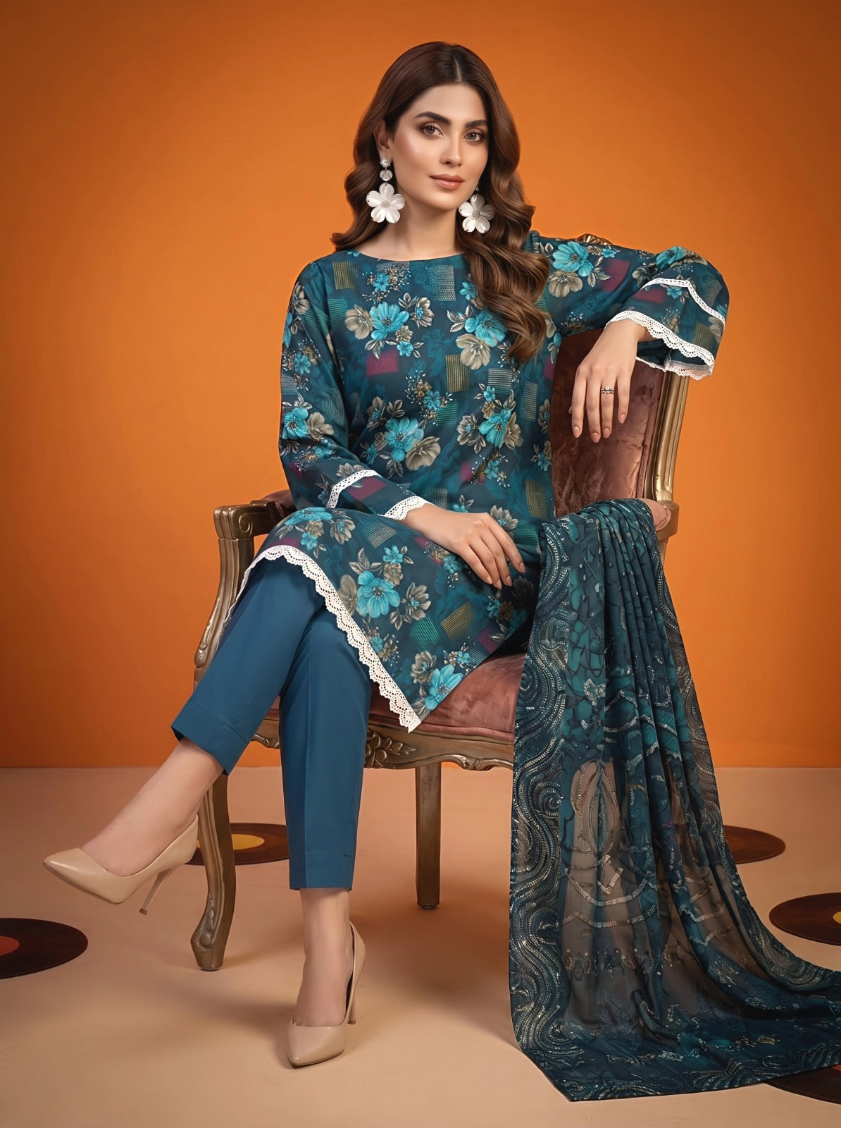 3PC Crystal Lawn