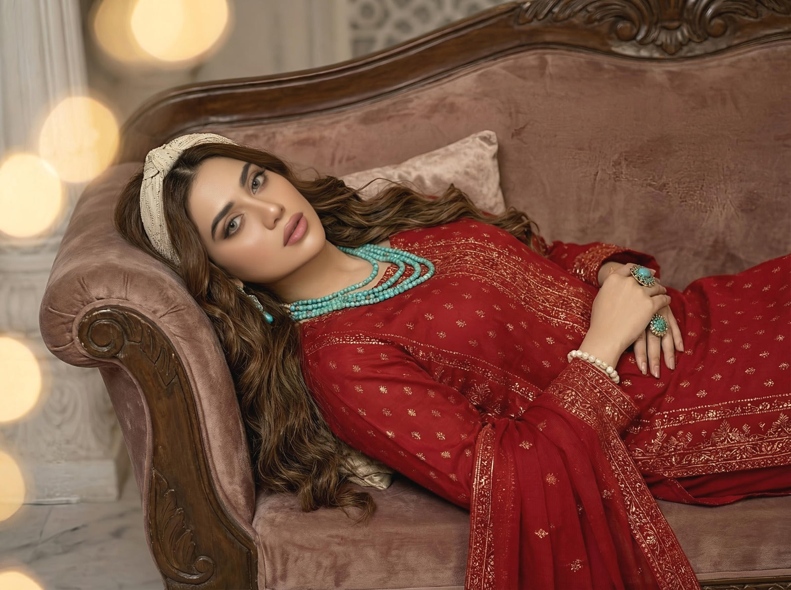3PC Luxury Barosha EMB Lawn With Bamber EMB Dupatta