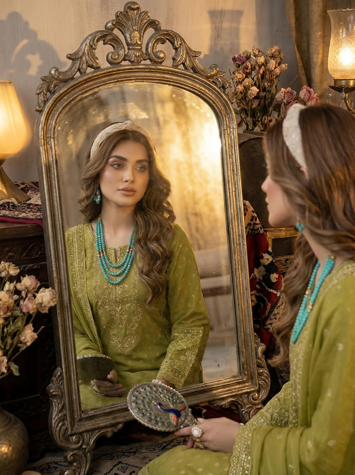 3PC Luxury Barosha EMB Lawn With Bamber EMB Dupatta
