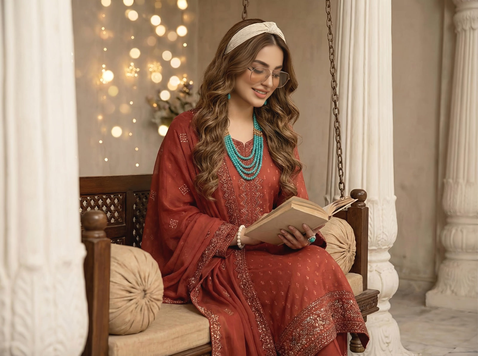 3PC Luxury Barosha EMB Lawn With Bamber EMB Dupatta