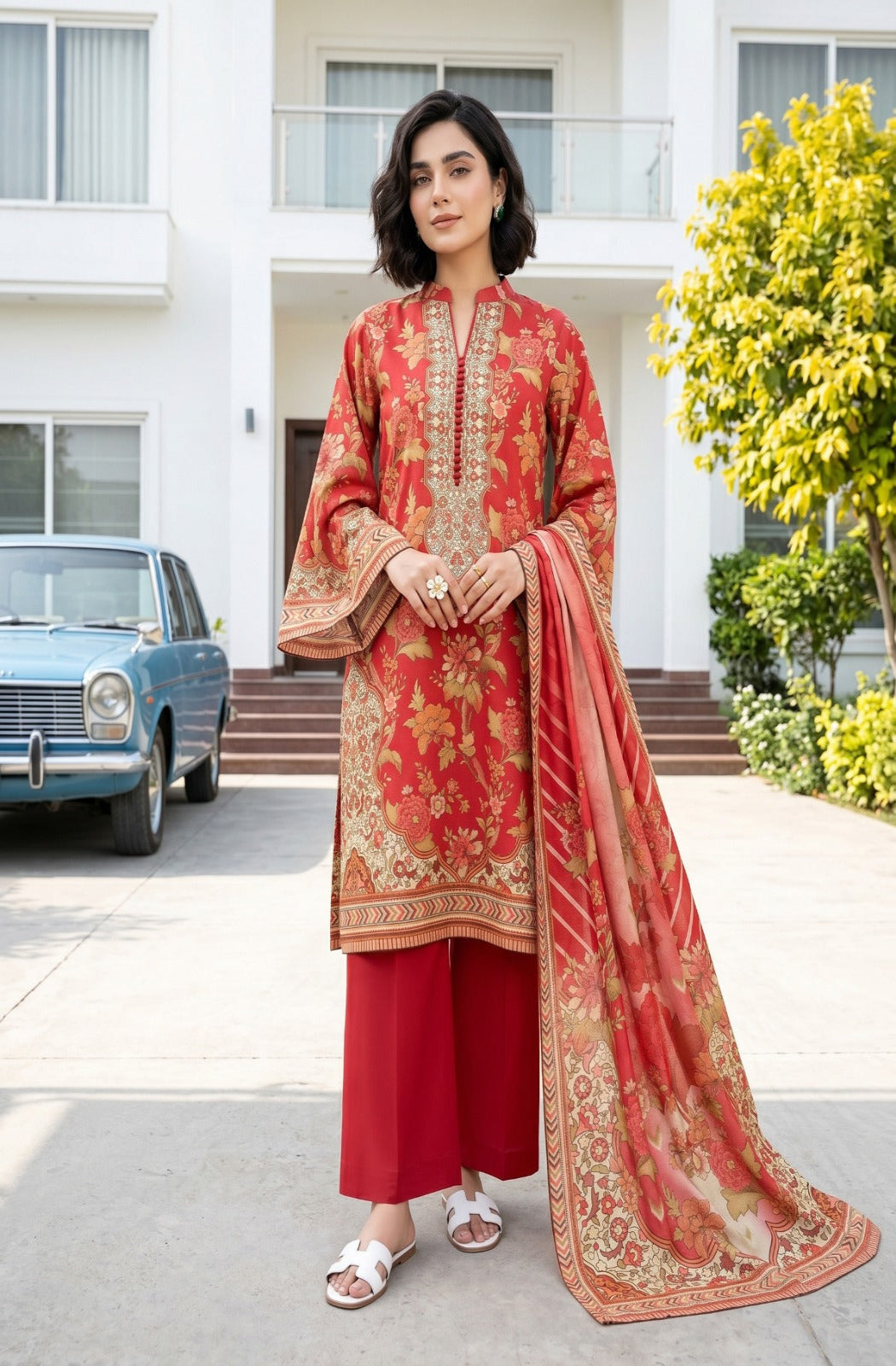 3PC Crystal Printed Lawn