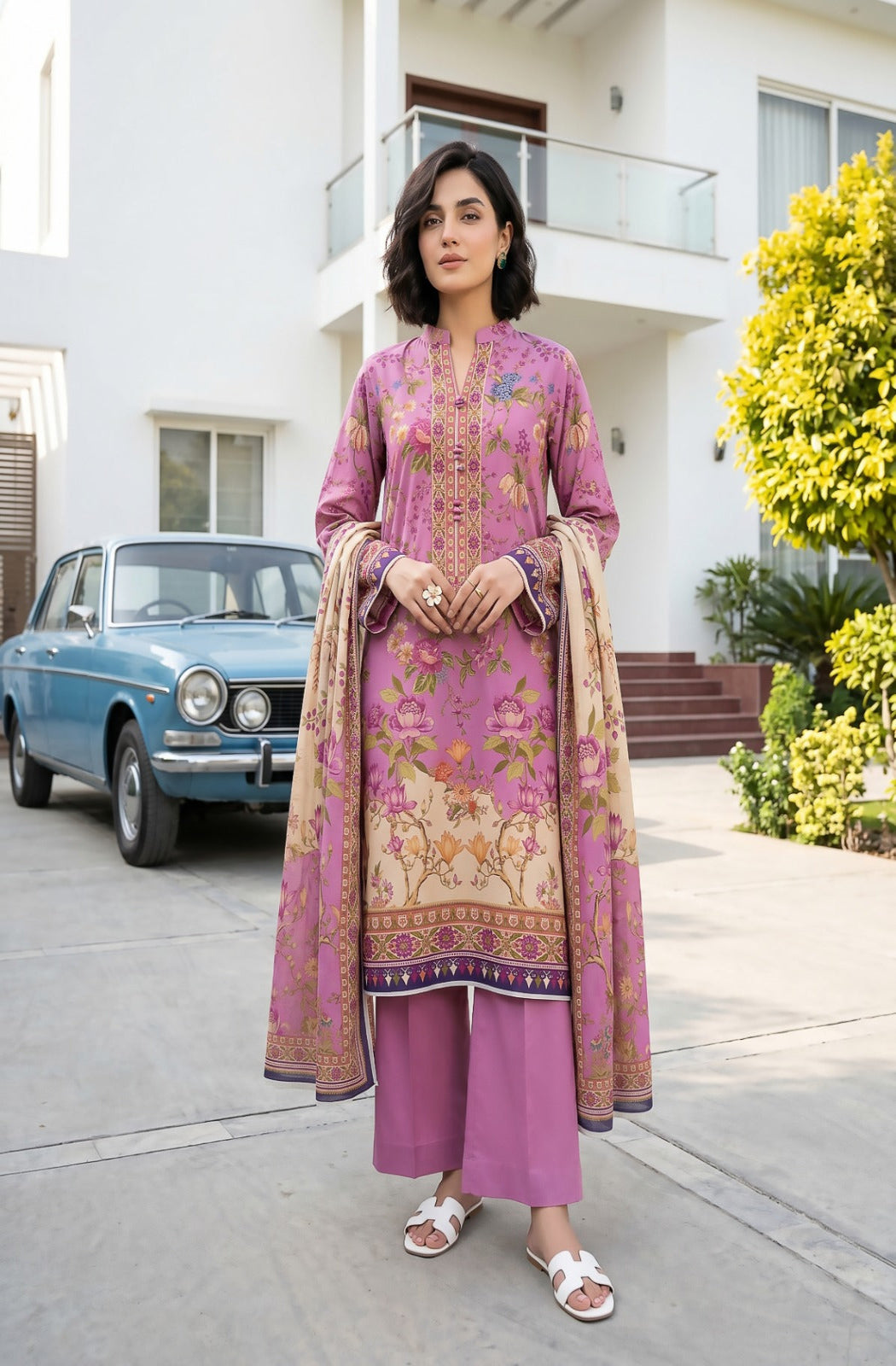 3PC Crystal Printed Lawn