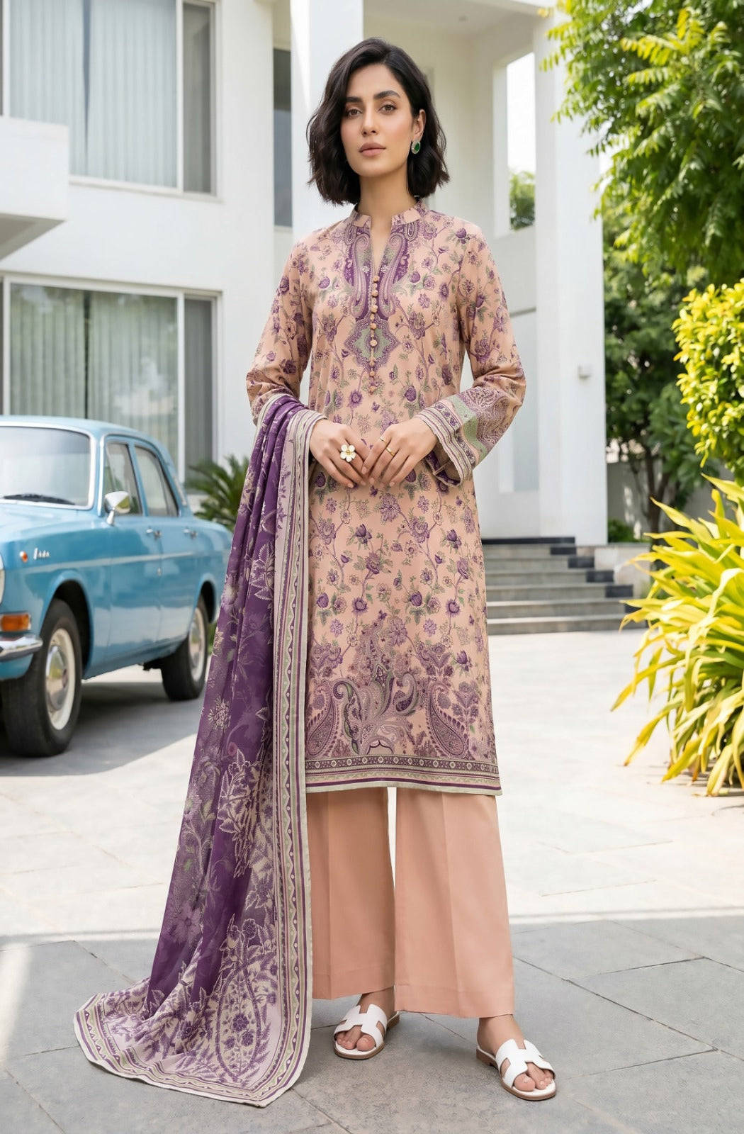 3PC Crystal Printed Lawn
