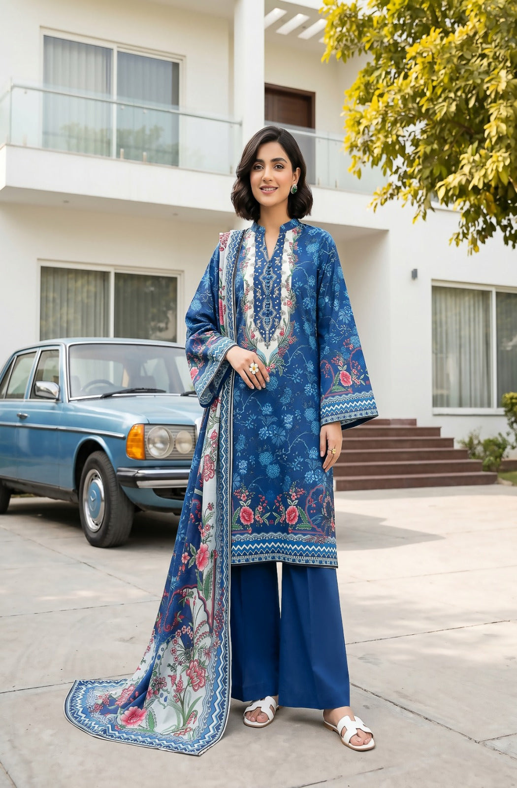 3PC Crystal Printed Lawn