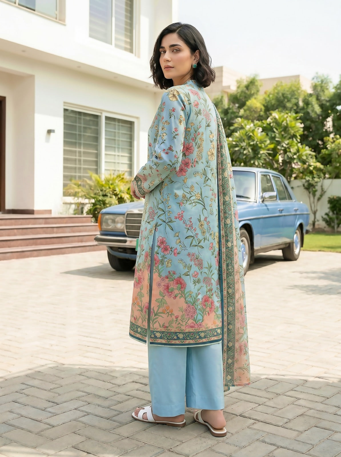 3PC Crystal Printed Lawn