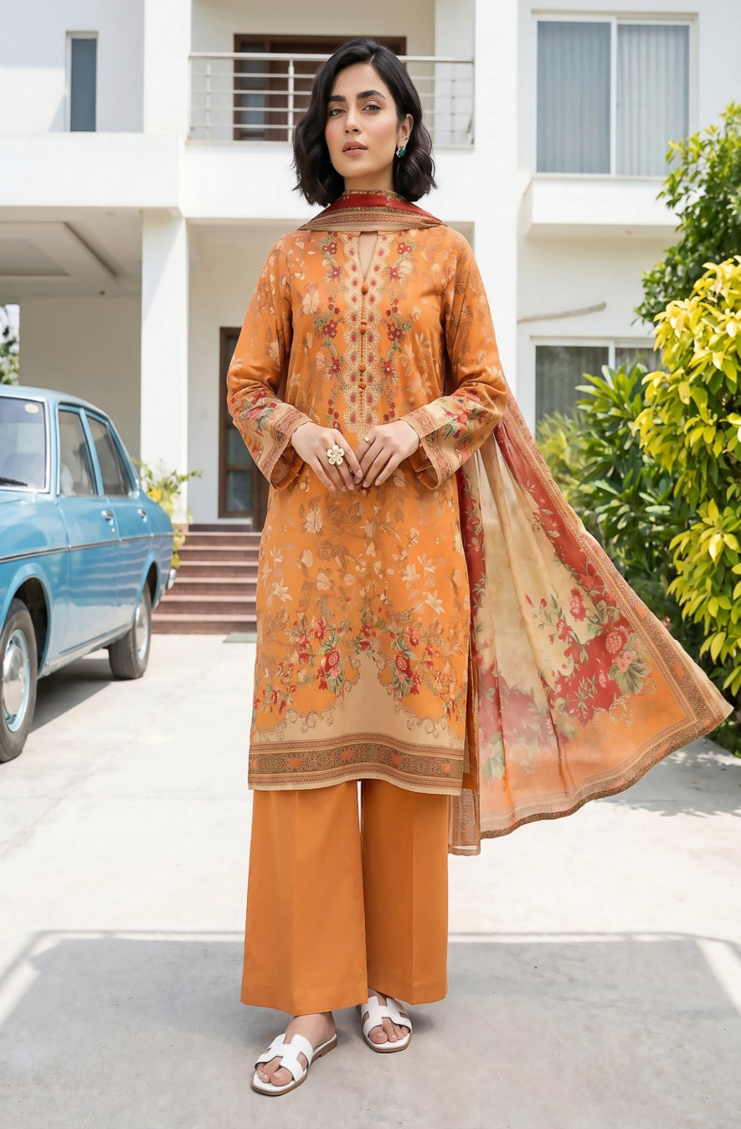 3PC Crystal Printed Lawn