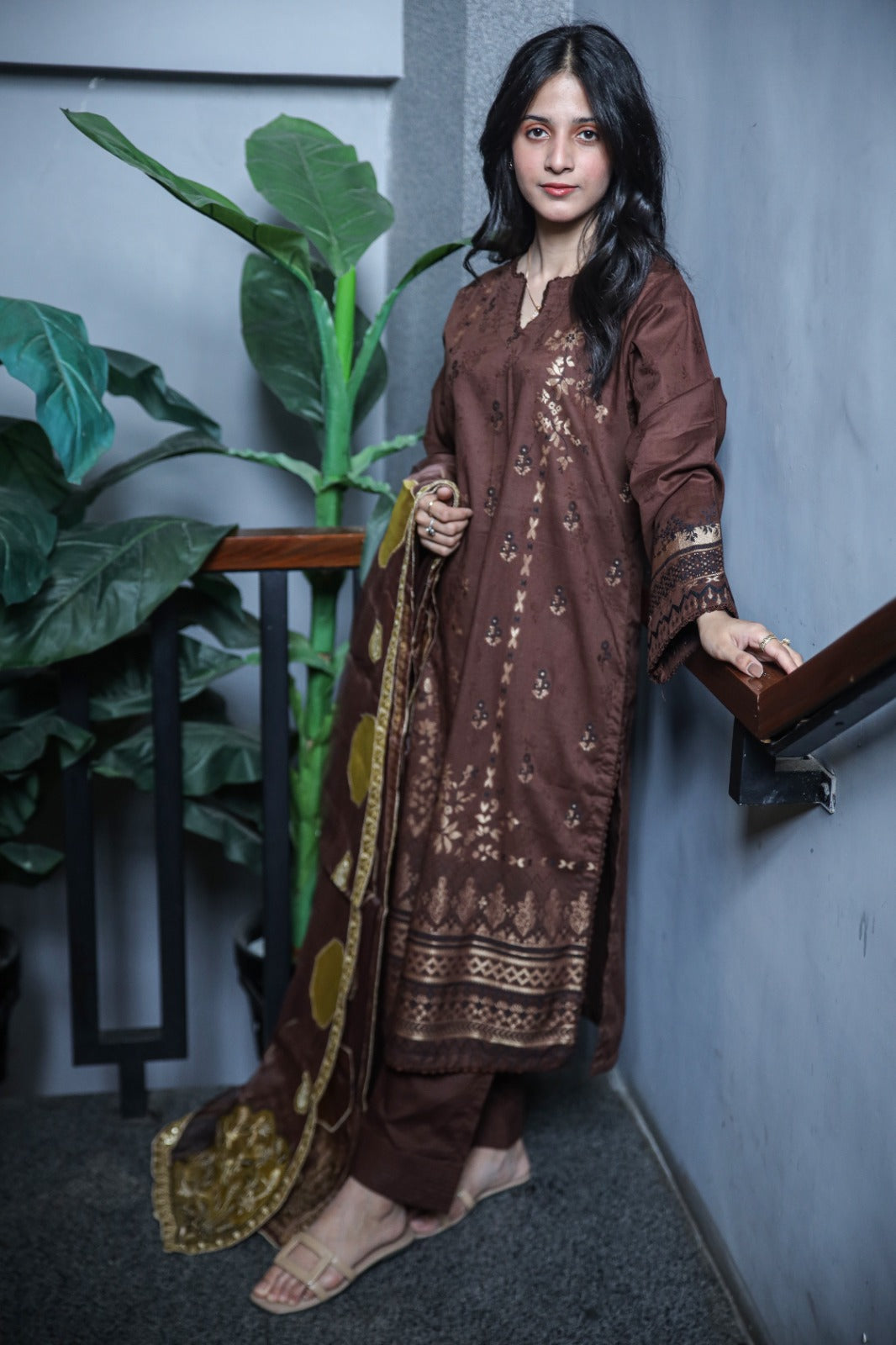 SAYA BROSHA LAWN STITCHED