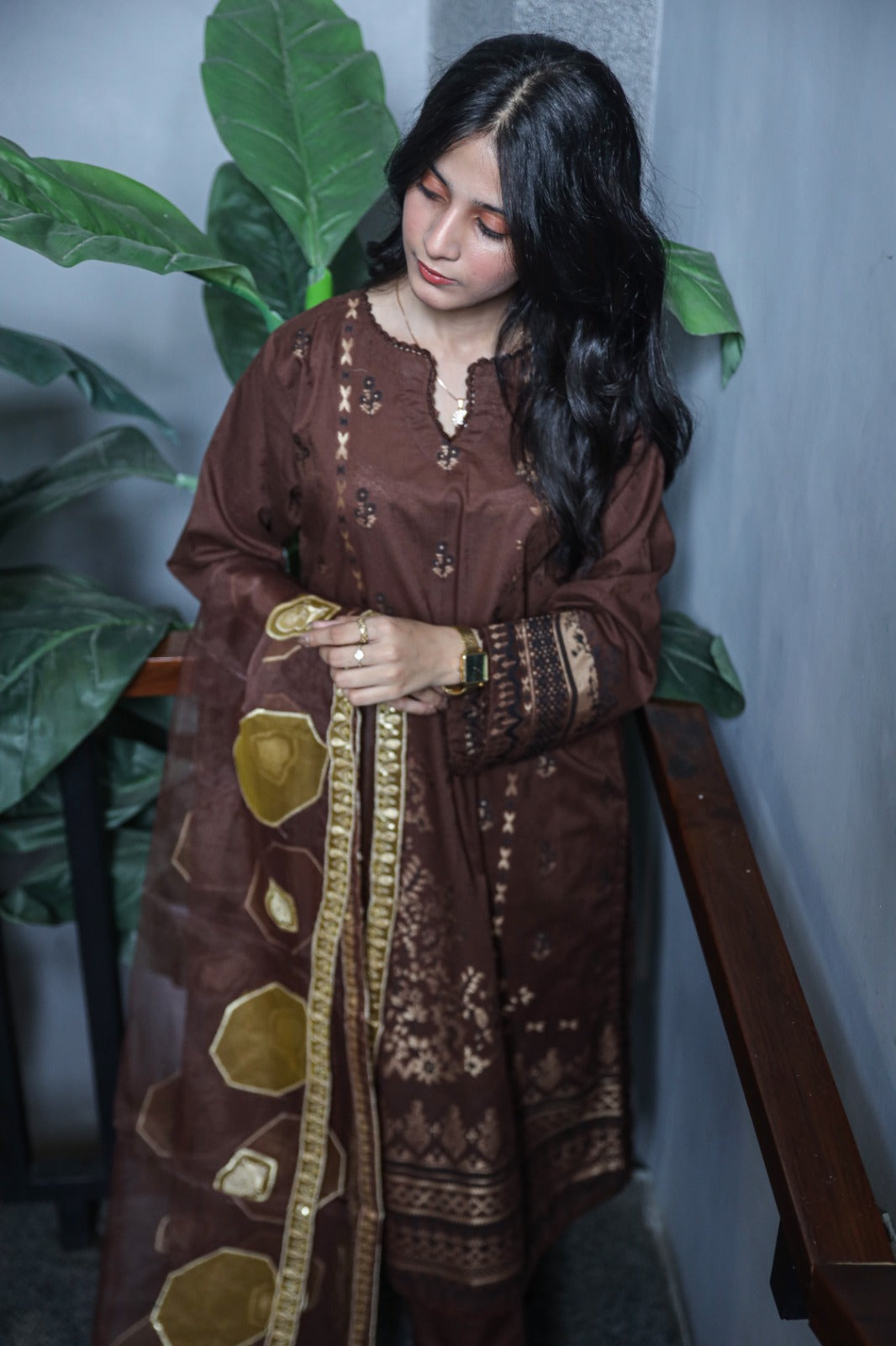 SAYA BROSHA LAWN STITCHED