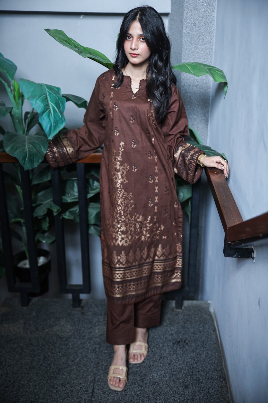 SAYA BROSHA LAWN STITCHED