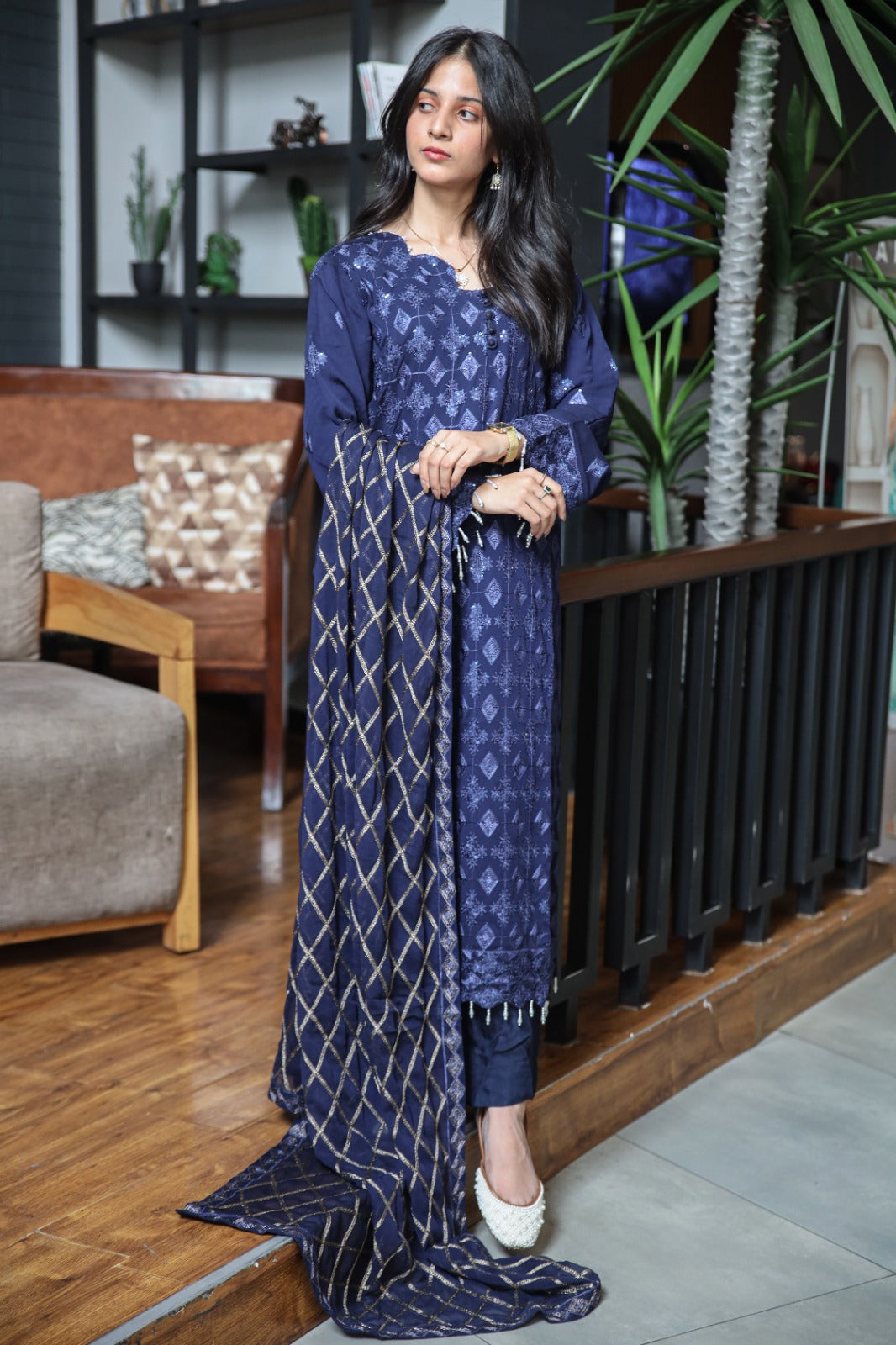 Rashmi fully embroidery stitched