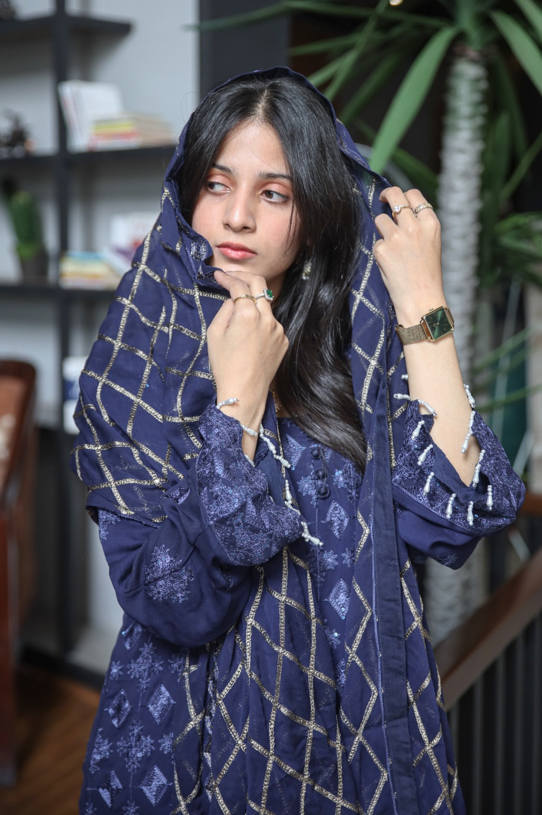 Rashmi fully embroidery stitched