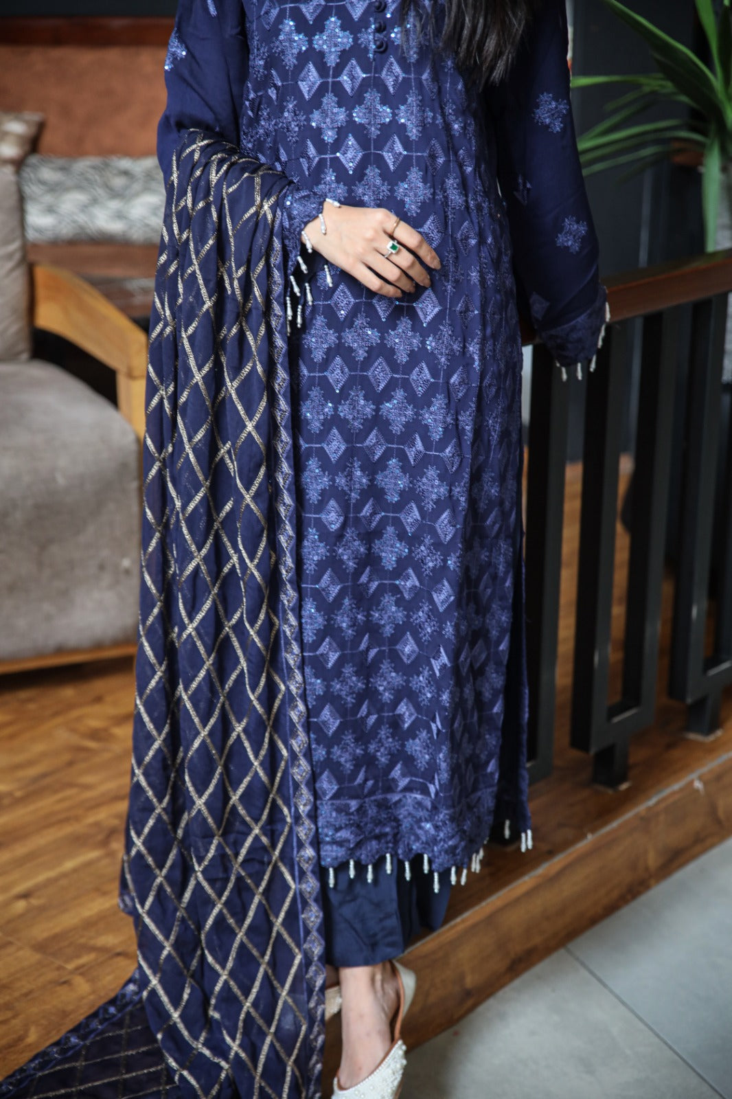 Rashmi fully embroidery stitched