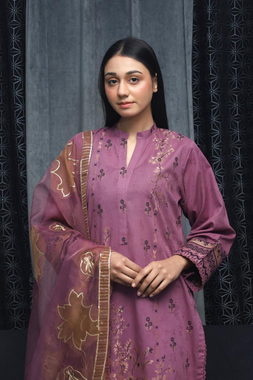 SAYA BROSHA LAWN STITCHED