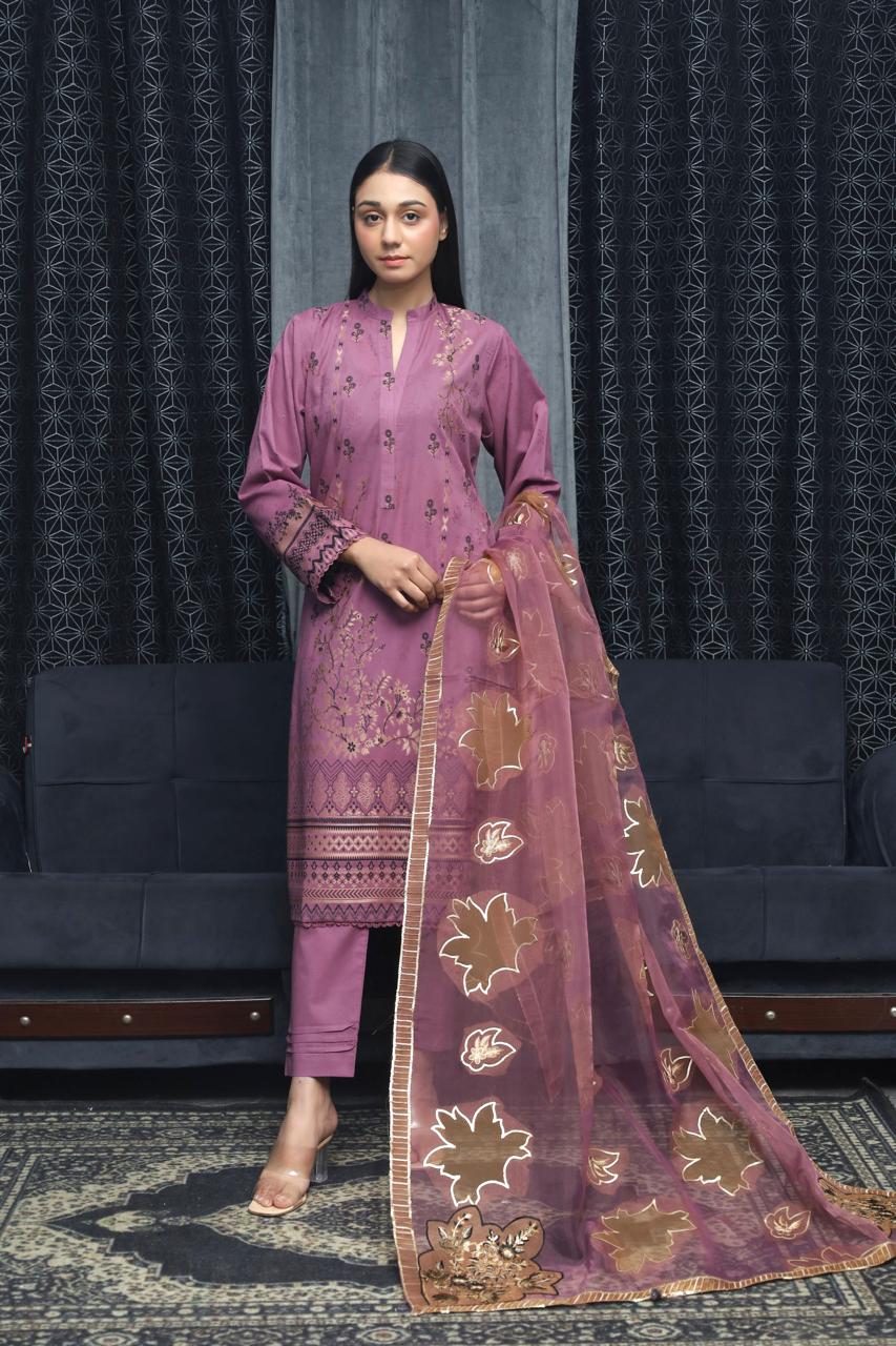 SAYA BROSHA LAWN STITCHED