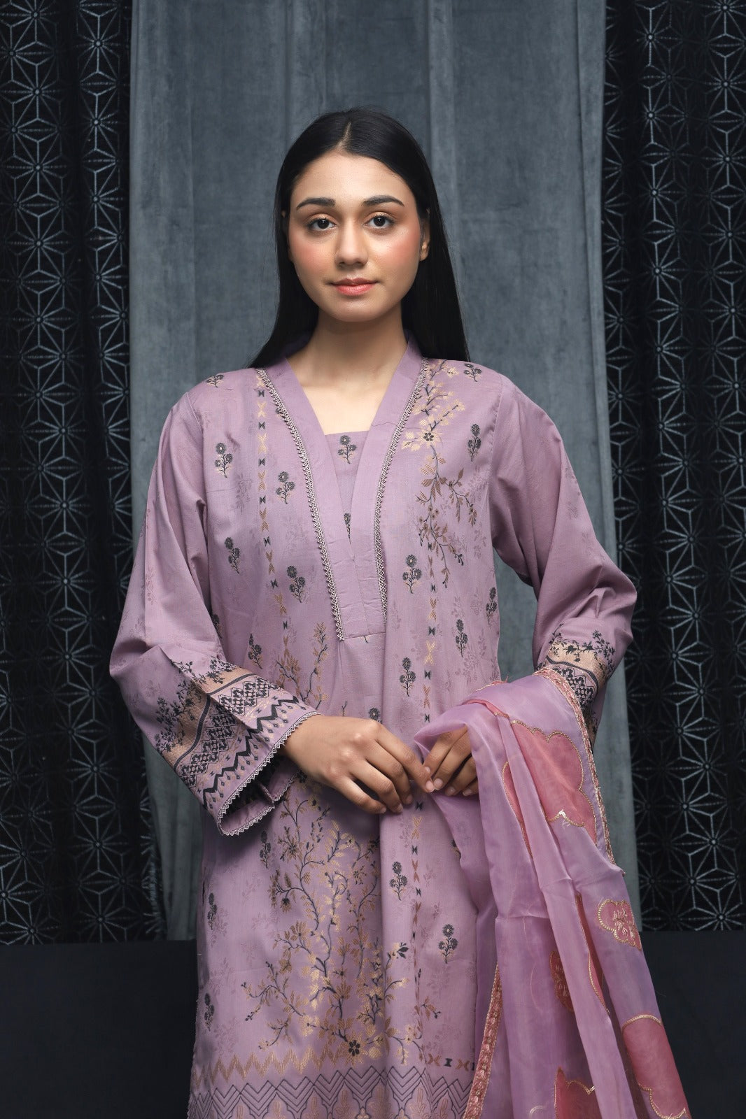 SAYA BROSHA LAWN STITCHED