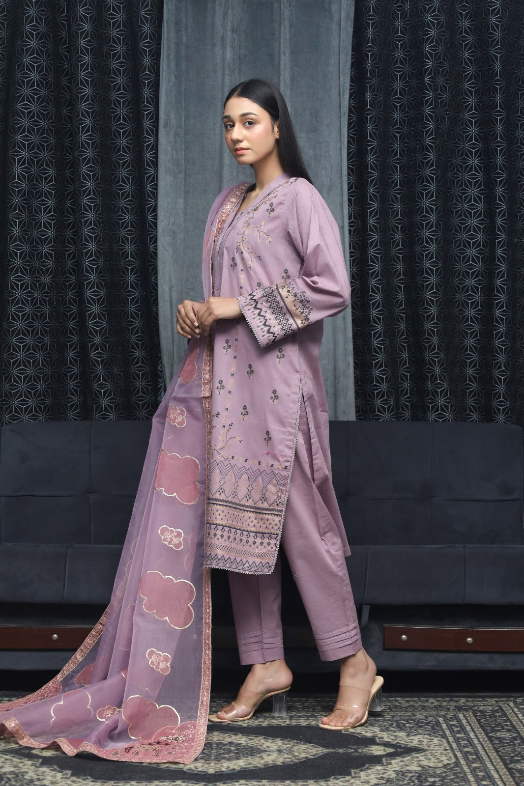 SAYA BROSHA LAWN STITCHED