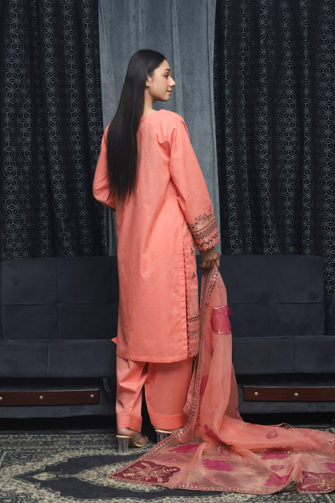 SAYA BROSHA LAWN STITCHED