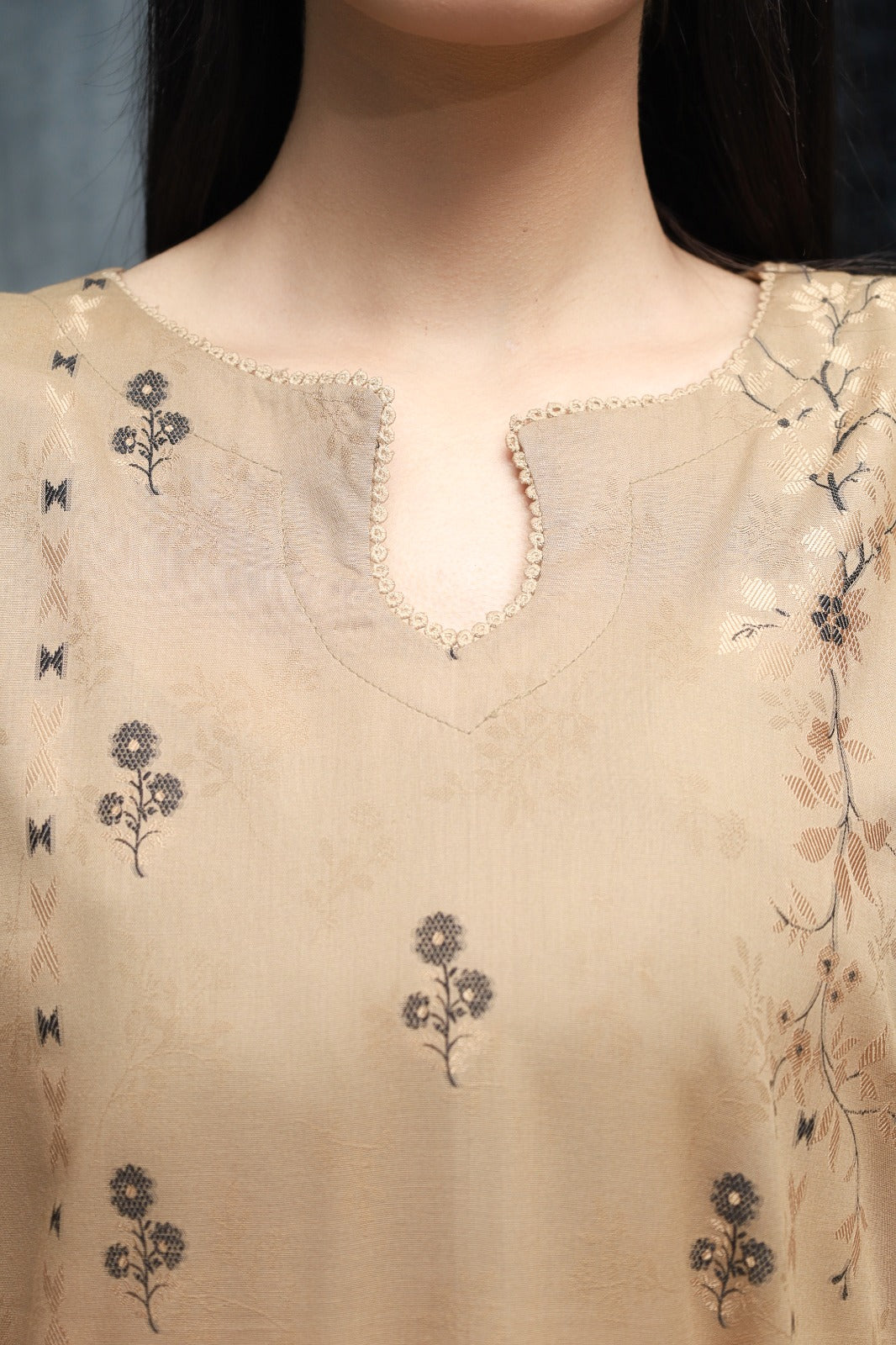 3PC SAYA BROSHA LAWN STITCHED