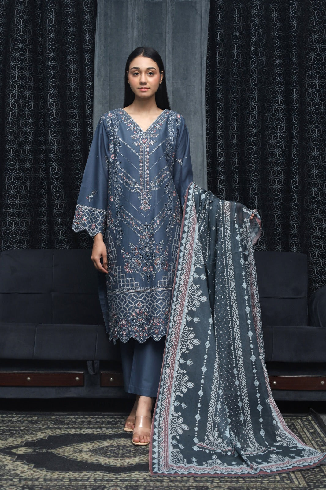 FANCY  LAWN STITCHED