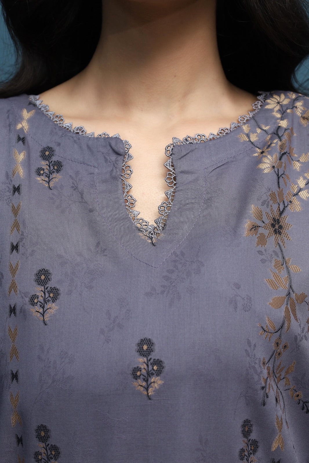 SAYA BROSHA LAWN STITCHED