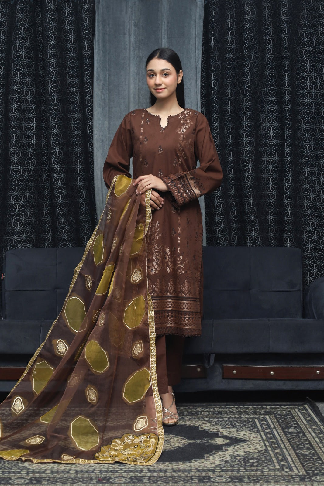 SAYA BROSHA LAWN STITCHED