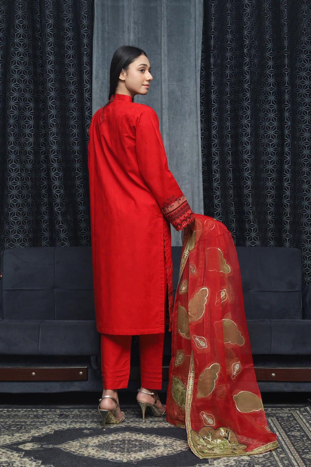 SAYA BROSHA LAWN STITCHED