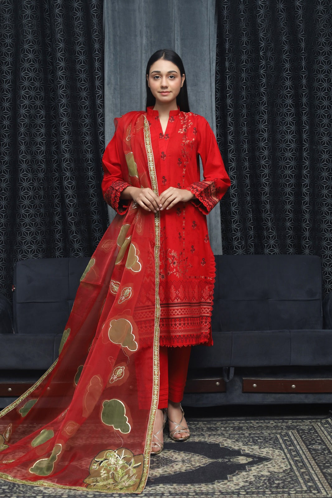 SAYA BROSHA LAWN STITCHED